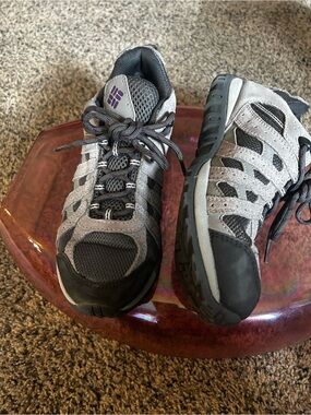 Columbia Gray and Purple Women's Trail Shoe